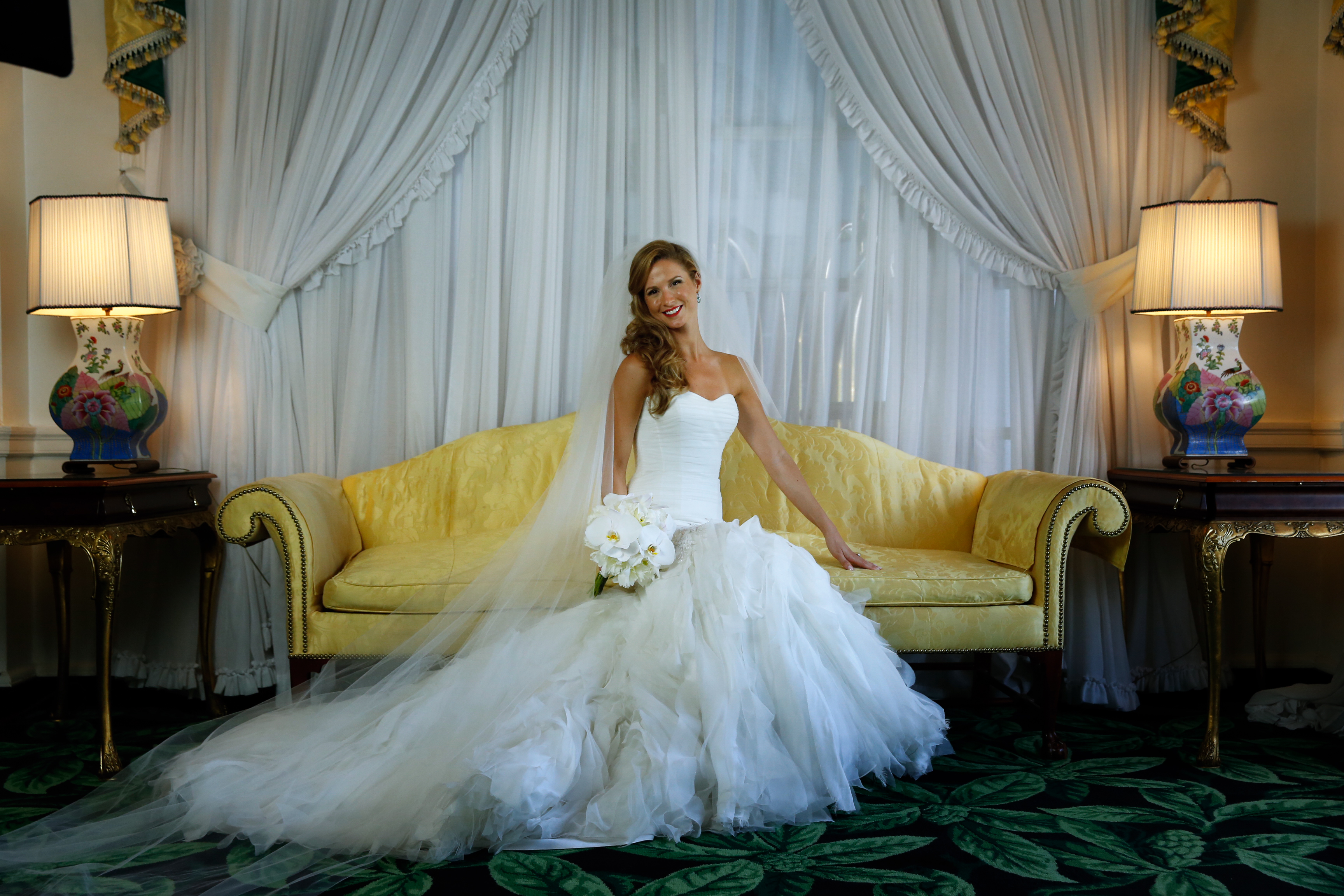 Looking fantastic for her bridal portraits at The Greenbrier