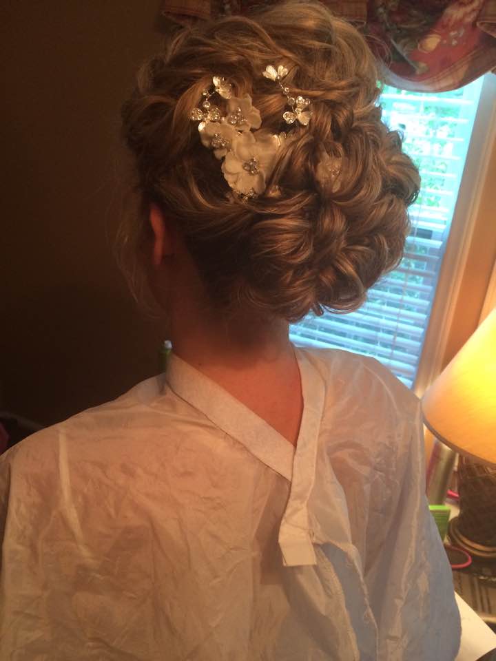 An up do by Ashley on one of our brides.